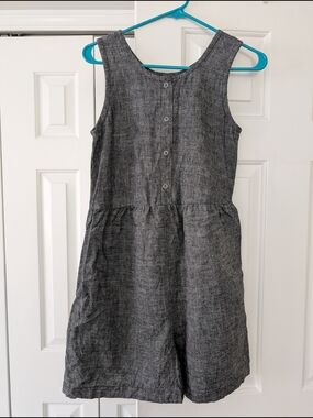 Conscious Clothing Black Chambray Romper